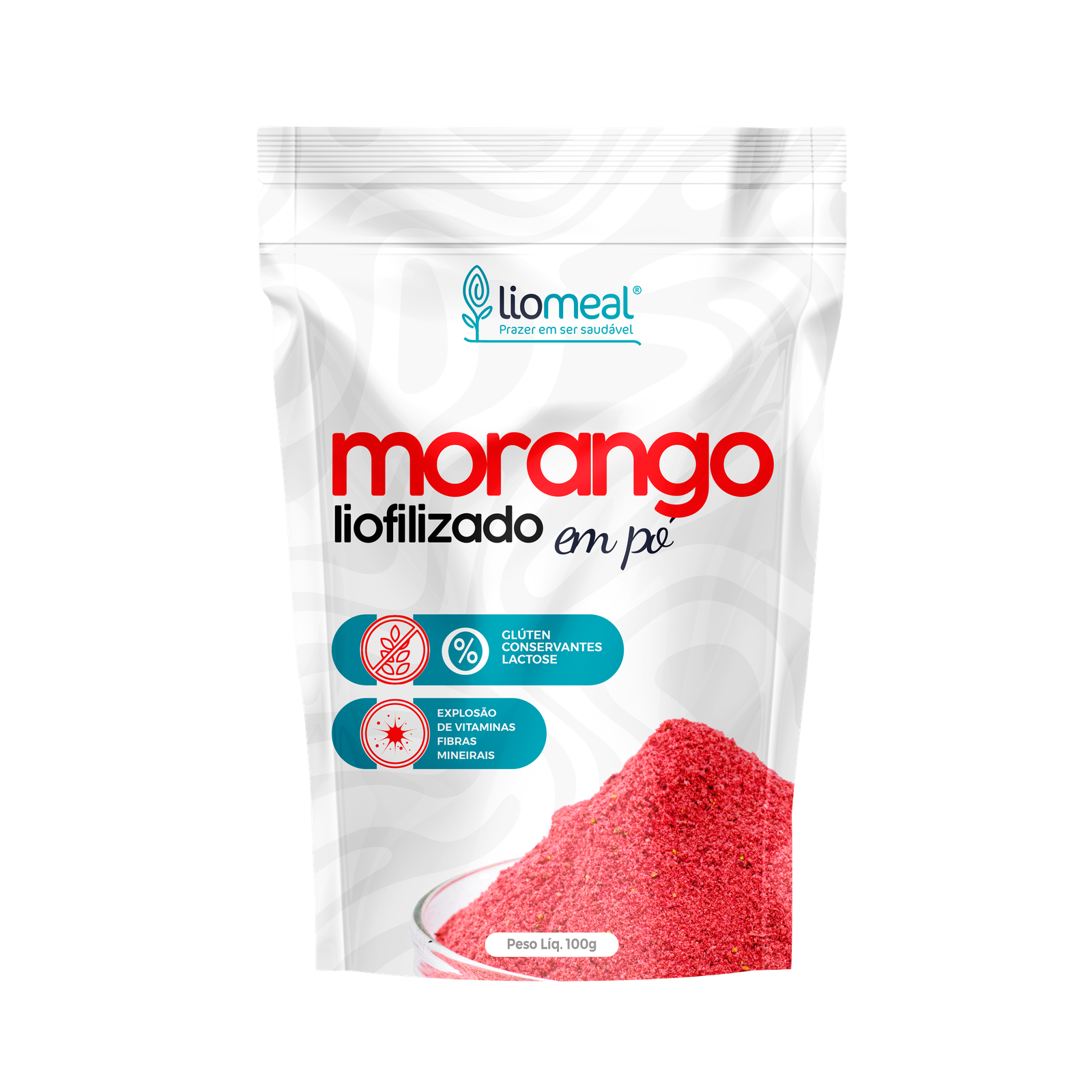 Morango Liofilizado em Pó – 100g