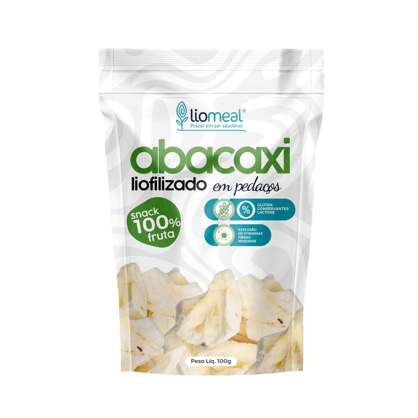 Abacaxi Liofilizado em Pedaços – 100g