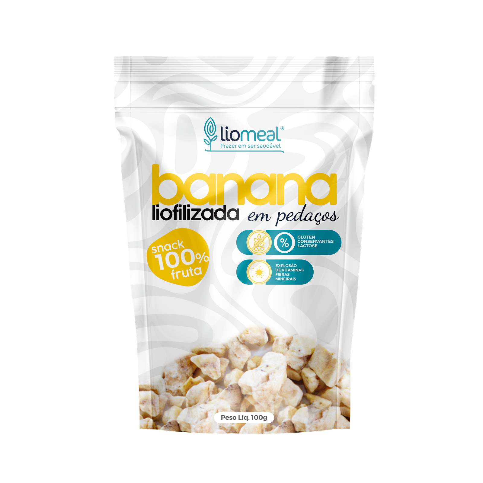 Banana Liofilizada em Pedaços – 100g